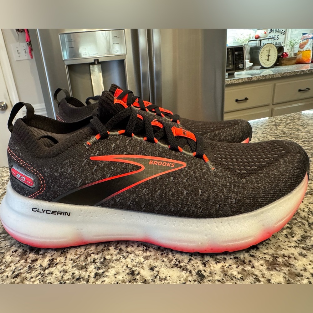 Brooks Black and Pink Athletic Shoes